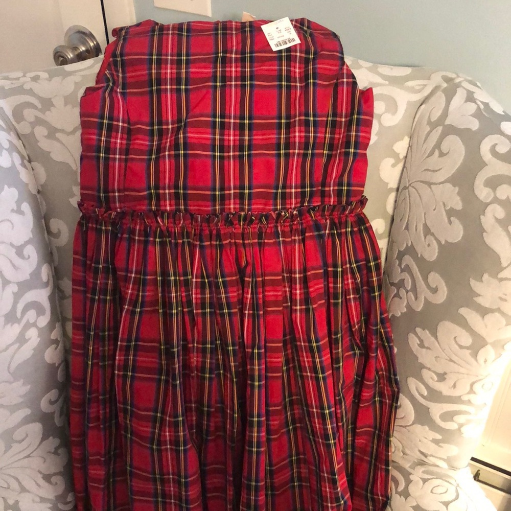 NWT Crewcuts Red Plaid Dress sz 12